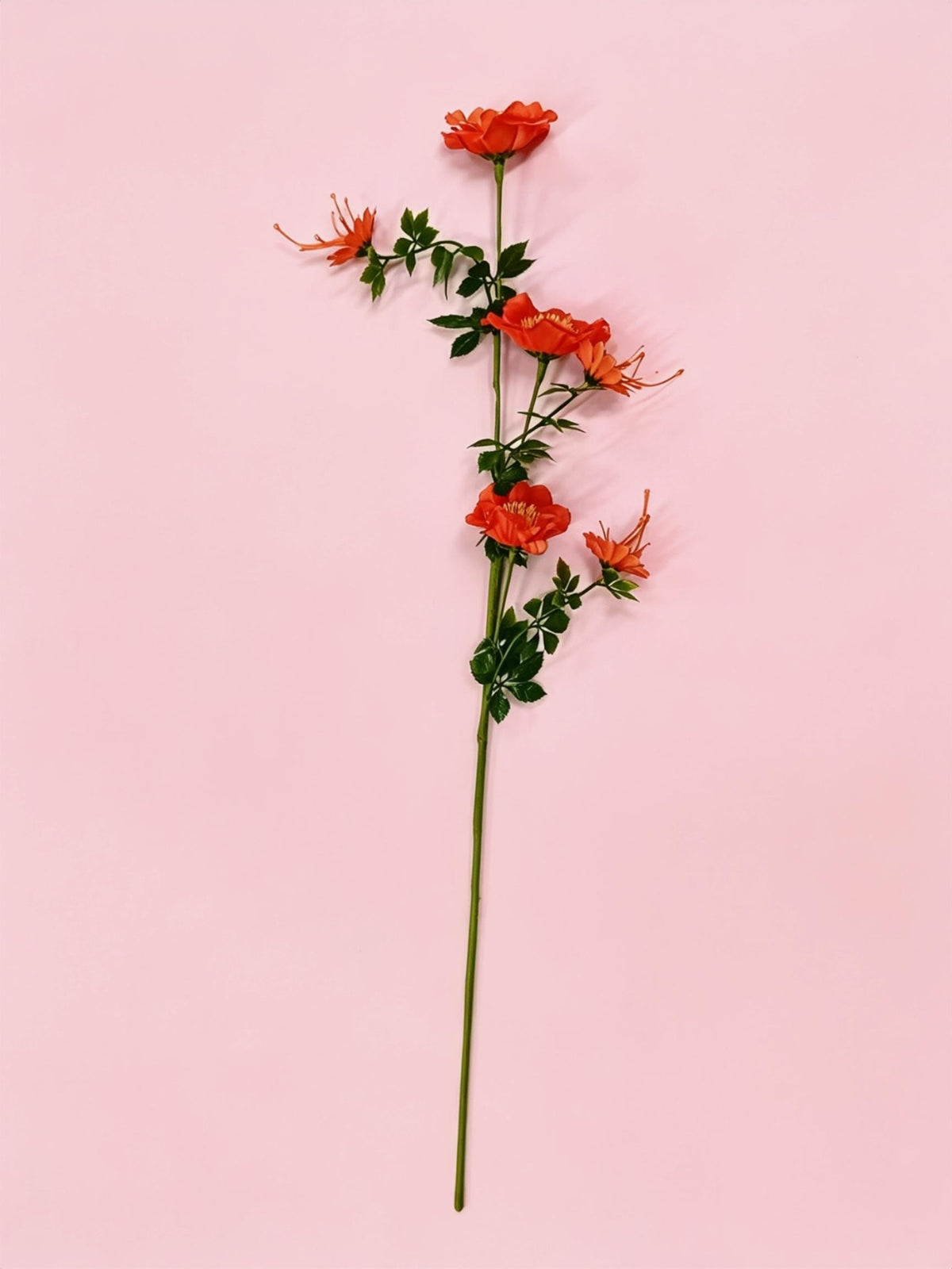 Künstliche Cosmos-Blumen, 1 Strauch mit 6 Blüten, 70 cm hoch, Seidenstoff, für Hochzeit, Dekoration, Gewerbe