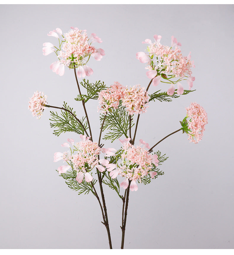 Künstliche Seidenblumen: 4-teilige Schneeballblüte & Löwenzahn, 96 cm, für Hochzeit, Dekoration, Inneraum, Einzelstiel, beugbar