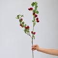 Künstliche Wildbeeren-Zweige, 90 cm, Dekoration für Hochzeit, Innenraum, Floristik