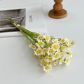 Künstliche Gänseblümchen Seidenblumen Bouquet 26 cm, 6er-Set für Hochzeit, Dekoration, Ladenlokal, Zuhause