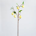 Künstlicher Birnenzweig, 98 cm, 5 Blüten, 6 cm Durchmesser, für Innendekoration und Gewerberäume