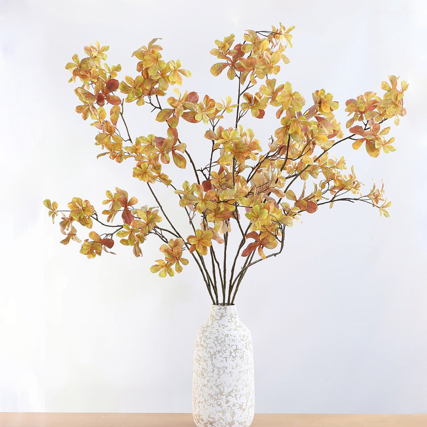 Kunstzweig Hängeglocke (Enkianthus), 1 Bush mit Herbstfarbverlauf, Stoffmaterial, für Wohnzimmer, Hotel & Schaufenster