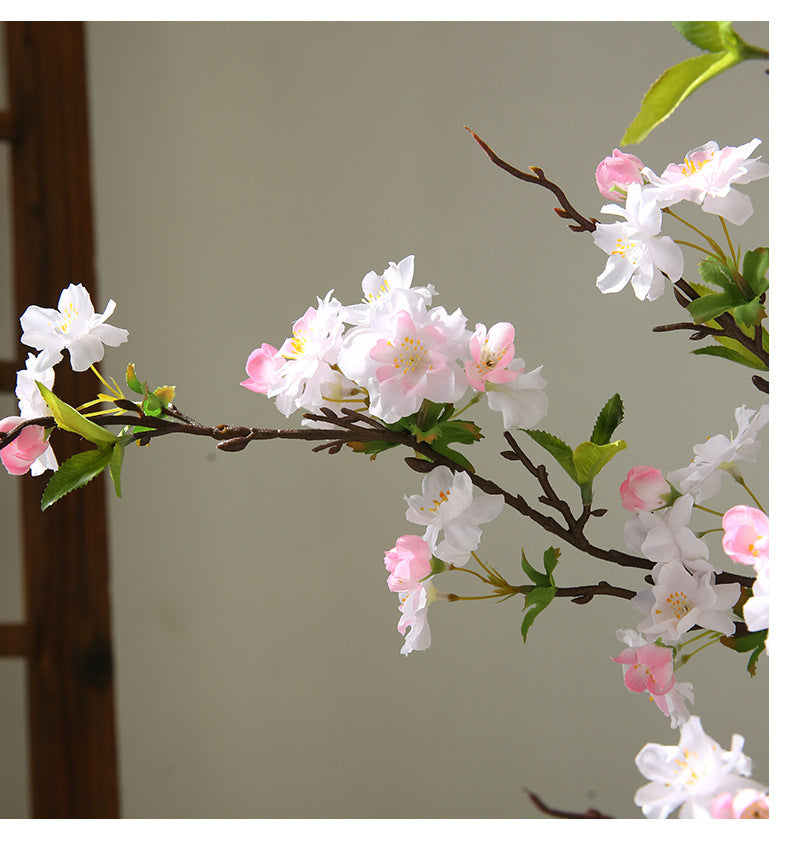 Künstliche Seidenblüte Kirschblüte Linglong – 92 cm, 25 Blüten, modern, für Hochzeit, Dekoration, Shop, Büro, Zuhause – Biegsamer Stiel, ohne Vase