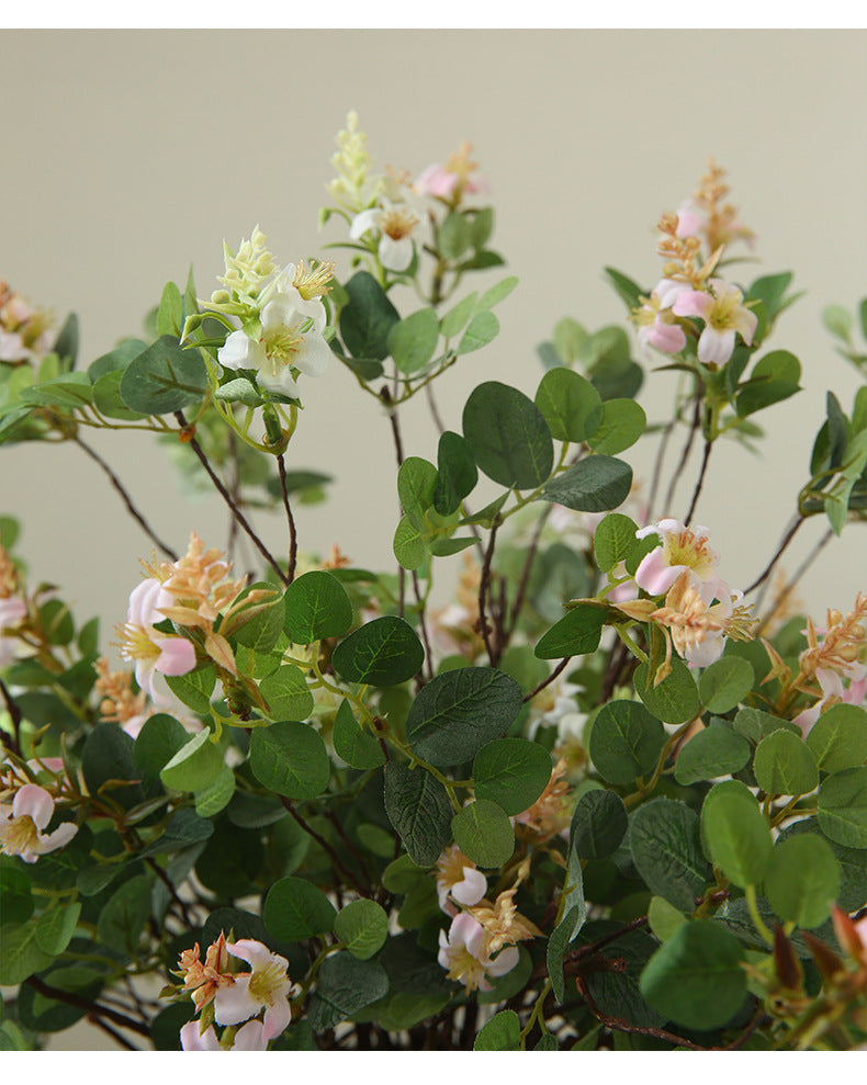 Künstliche Clematis, Single Stem mit 3 Blüten, 52 cm, Seidenstoff, für Zuhause und Gewerbe