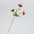 Künstlicher Chili-Zweig, 69 cm, 32 Blüten, einzelner Stiel aus Schaumstoff, für Innenraumdekoration
