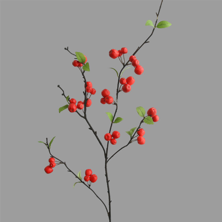 Künstliche Apfelblüte, Einzelstiel mit 36 Blüten, 105 cm lang, Seidenstoff, für Innenraum, Dekoration