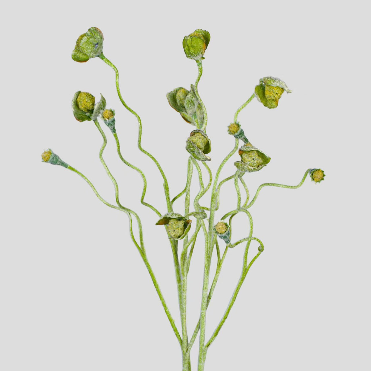 Künstliche Mohnblume, Mohnkapsel-Bündel mit mehreren Köpfen, Kunstseide-Stoff, Hochzeit, Hotel und Heimdeko