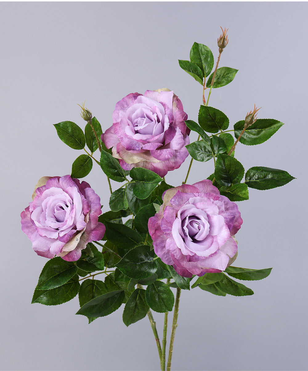 Künstliche Rose, Einzelstiel, 65 cm Höhe, 15 cm Blütendurchmesser, aus Seidenstoff, für Hochzeiten, Wohn- und Geschäftsräume