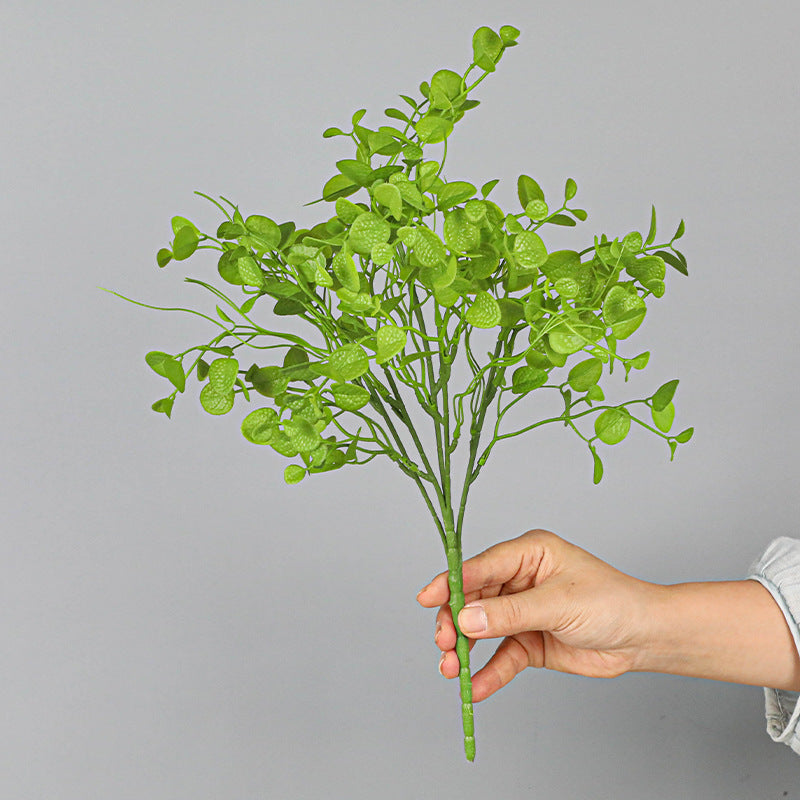 Künstliche Eukalyptus-Zweige mit Dimple Grass & Persischem Gras, Büschel, 41 cm, Kunststoff, für Deko drinnen und draußen