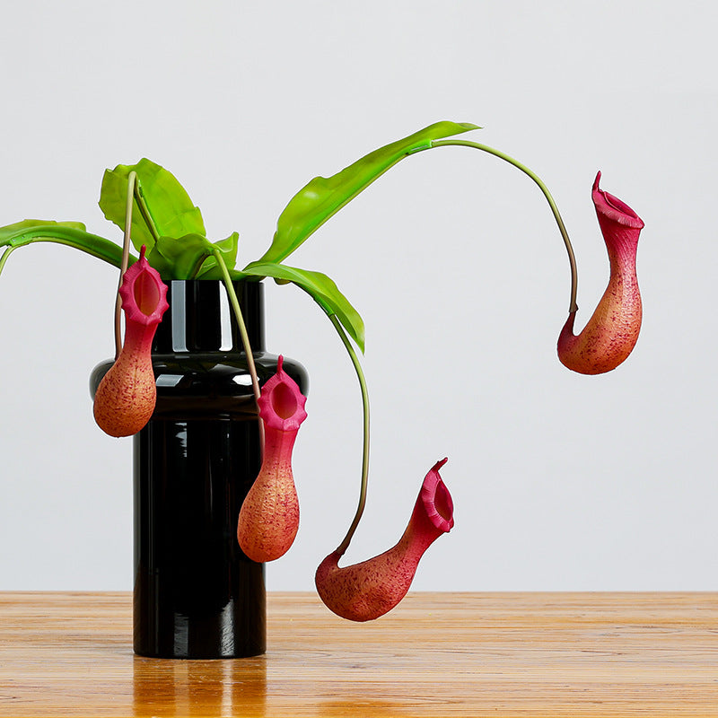 Künstliche Hängepflanze, Kannenpflanze (Nepenthes), 77 cm, PE/PVC, für Wohn- und Geschäftsräume