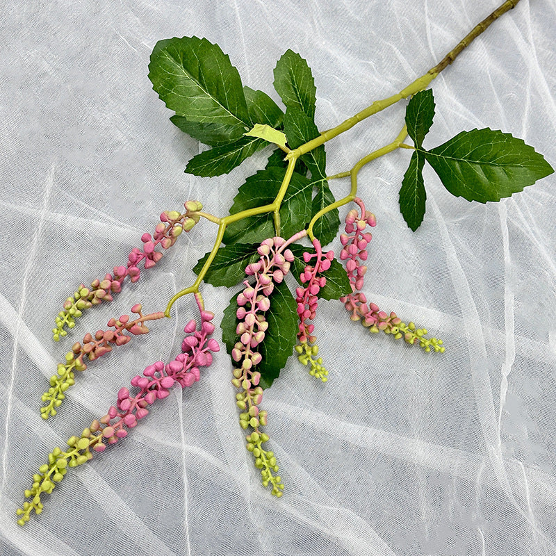 Künstliche Bergahorn-Frucht, Einzelstiel mit 6 Früchten, 82 cm Höhe, Latex (Real Touch), für Hochzeiten und Innenraumdekoration