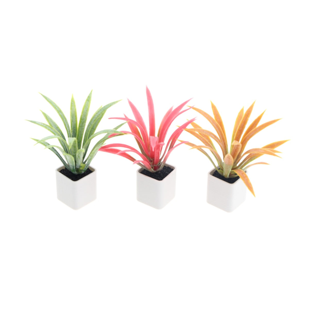 Mini-Deko-Ananas aus Kunststoff, 7 cm Topf, 6 cm Höhe, für Innendekoration, Modellbau und Dioramen