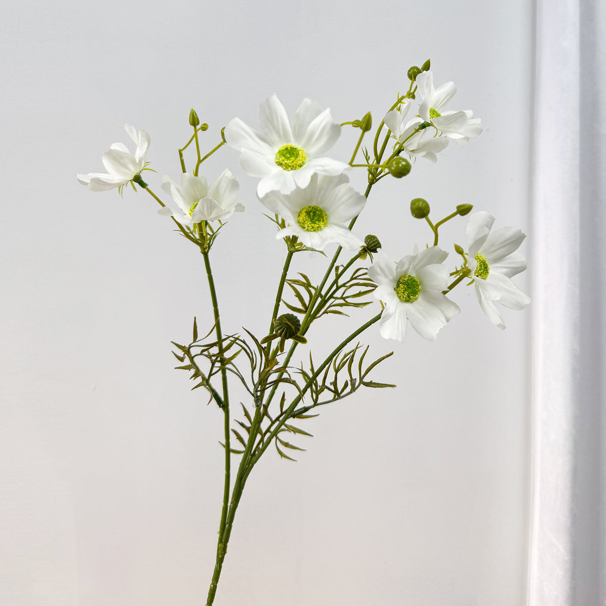 Künstliche Cosmea (Schmuckkörbchen) Strauß mit 8 Blüten, 68 cm hoch, Seidenstoff-Dekoration für Hochzeit, Wohnung und Geschäftsräume