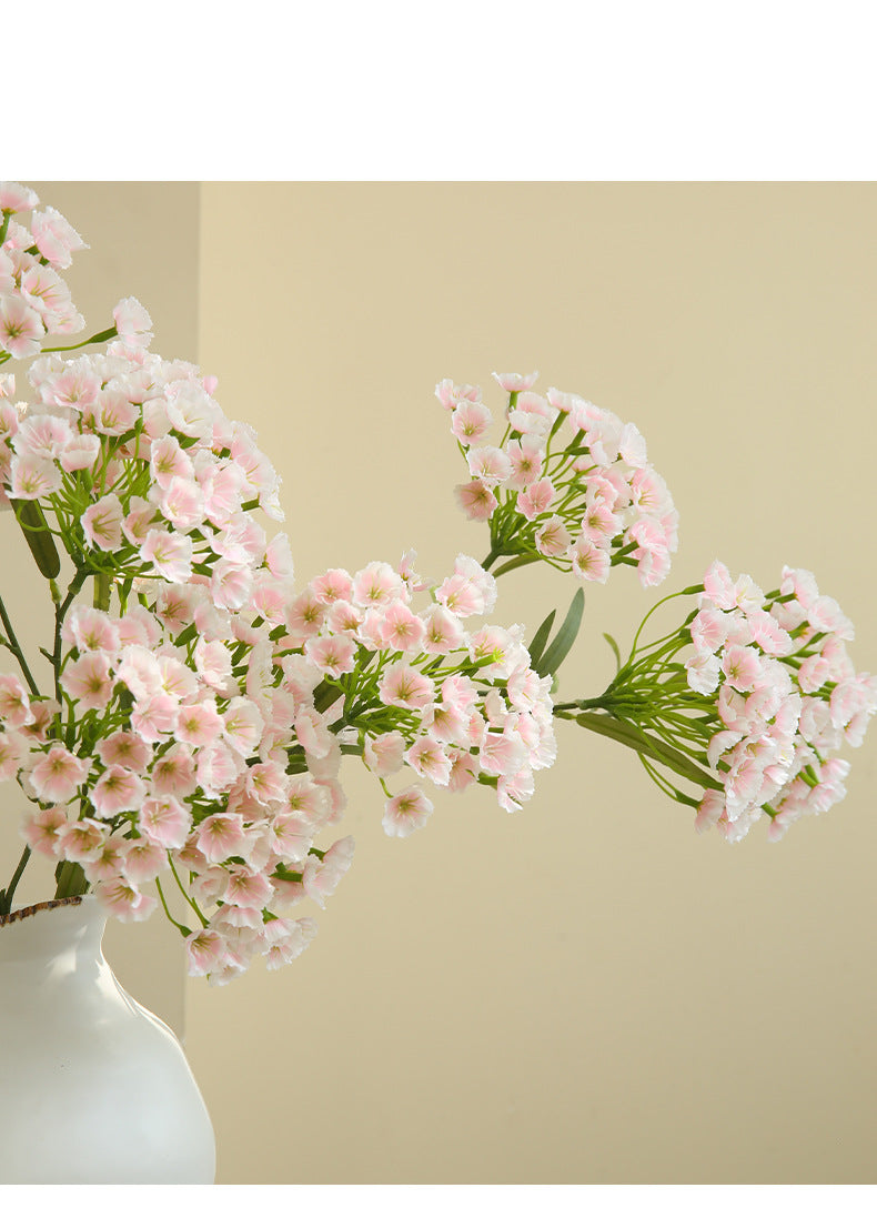 Künstliche Nelke, Single Stem mit 3 Blüten, 72 cm, Seidenstoff, modern, für Hochzeit, Dekoration, Innenraum