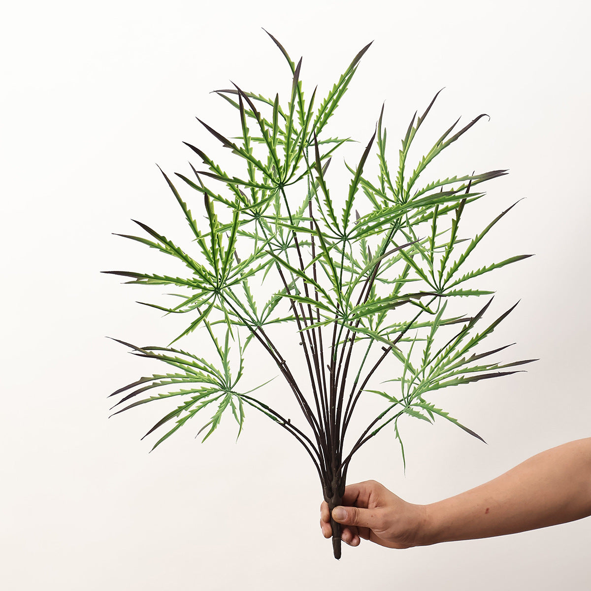 Kunstpflanze Schefflera (Fingeraralie) Strauch, 1 Stück, Kunststoff PE/PVC, für Büro, Hotel, Schaufenster und Zuhause