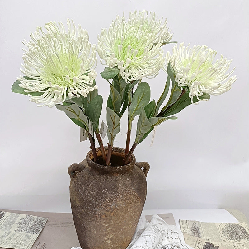 Künstliche Chrysantheme, Einzelstiel, 58 cm, PE/PVC, für Innendekoration, Hotel und Gewerbe