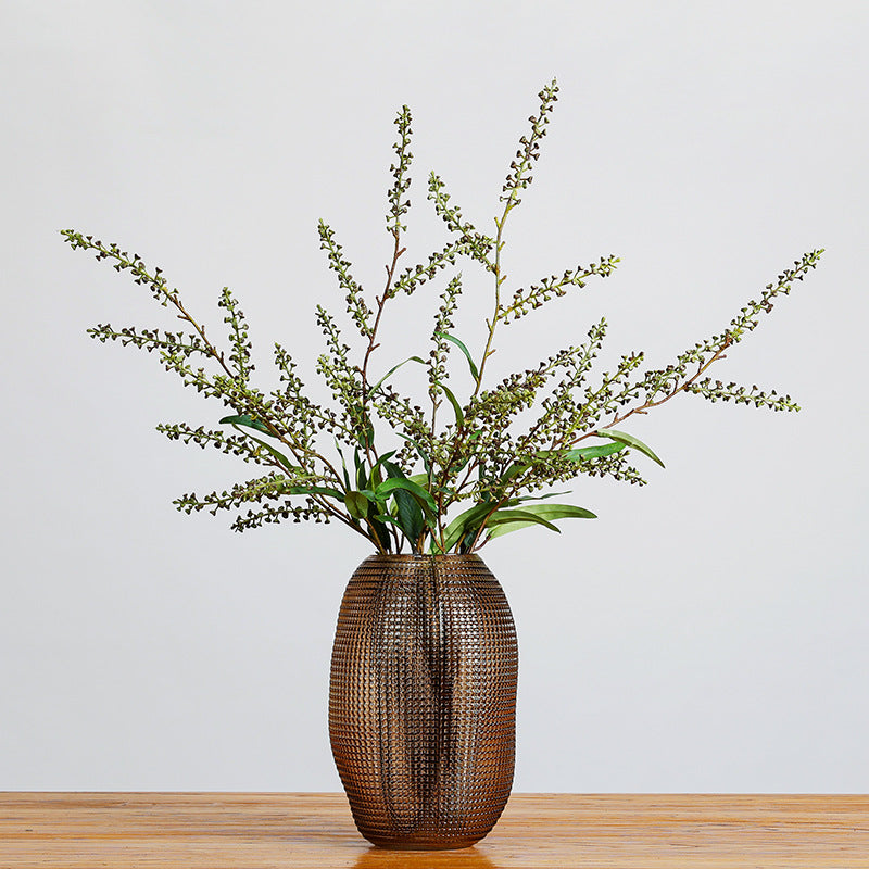 Künstlicher Salzbeeren-Zweig, 110 cm Länge, Einzelstiel aus Kunststoff, für Hochzeitsdekoration und Gewerberäume