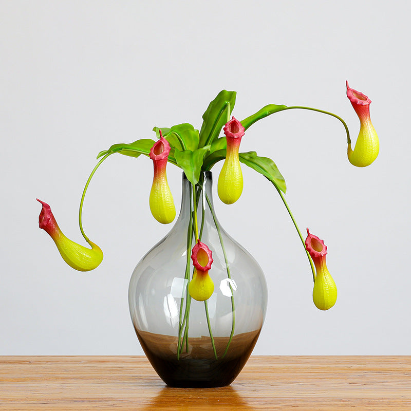Künstliche Hängepflanze, Kannenpflanze (Nepenthes), 77 cm, PE/PVC, für Wohn- und Geschäftsräume