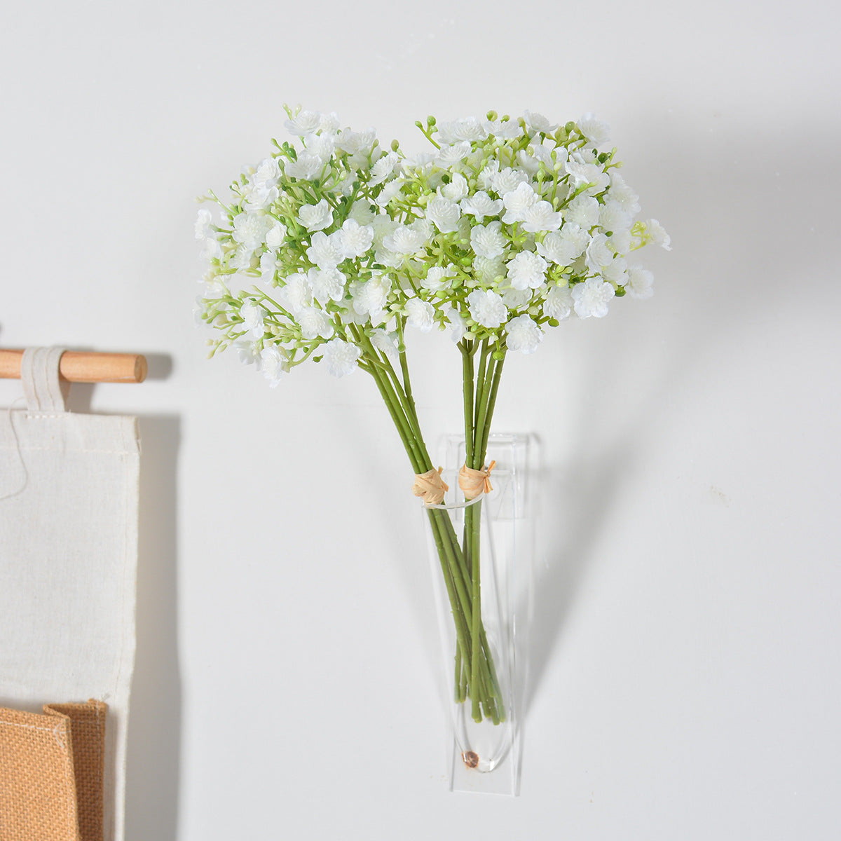 Künstlicher Baby's Breath Blumenstrauß, 30 cm hoch, aus Kunststoff und Seidenstoff für Hochzeiten und Innendekoration
