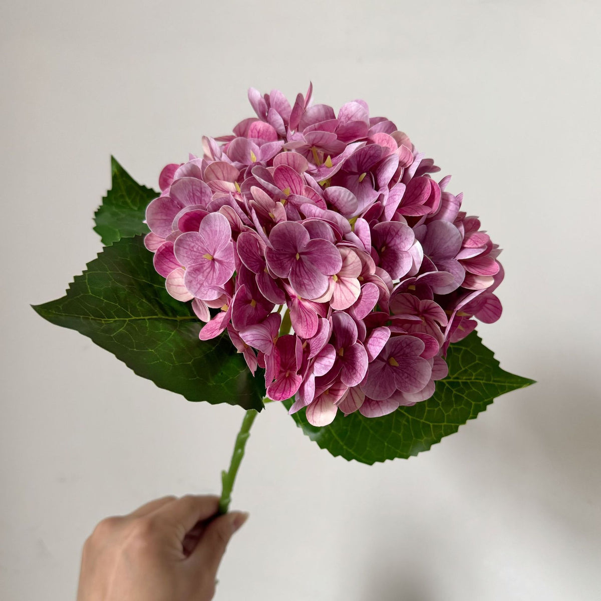 Künstliche Hortensie, 176 Blüten, 51 cm, Seidenstoff, für Hochzeit, Hotel, Dekoration