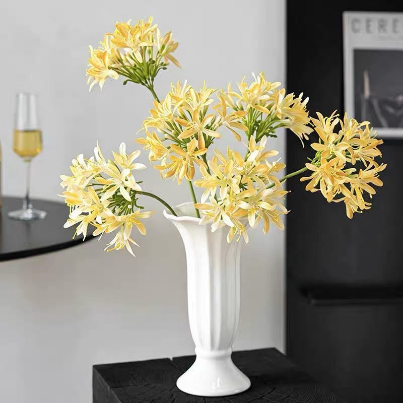 Künstliche Agapanthus-Blume, einzelner Stiel, 60 cm, moderne Innendekoration für Hochzeiten und Zuhause