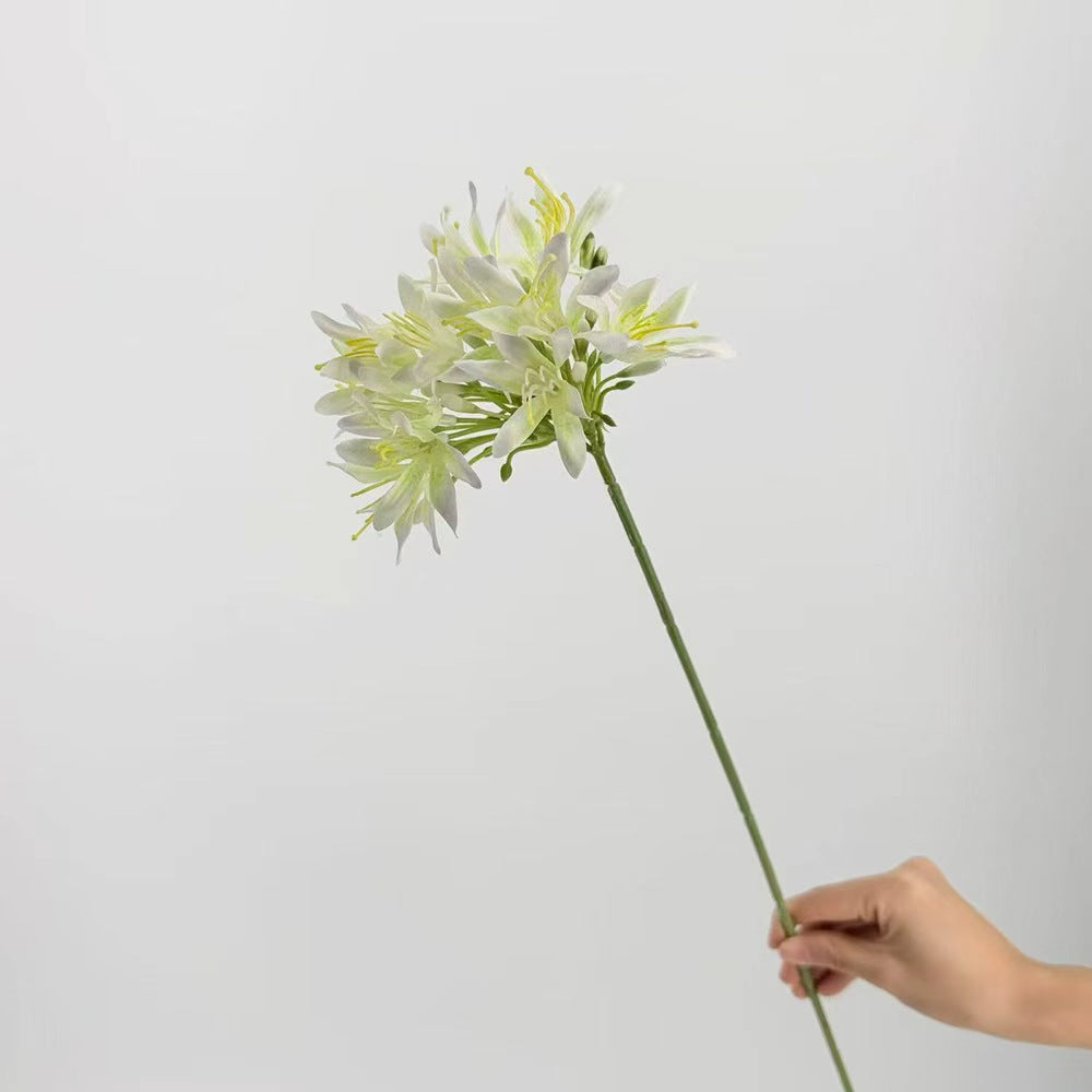 Künstliche Agapanthus-Blume, einzelner Stiel, 60 cm, moderne Innendekoration für Hochzeiten und Zuhause