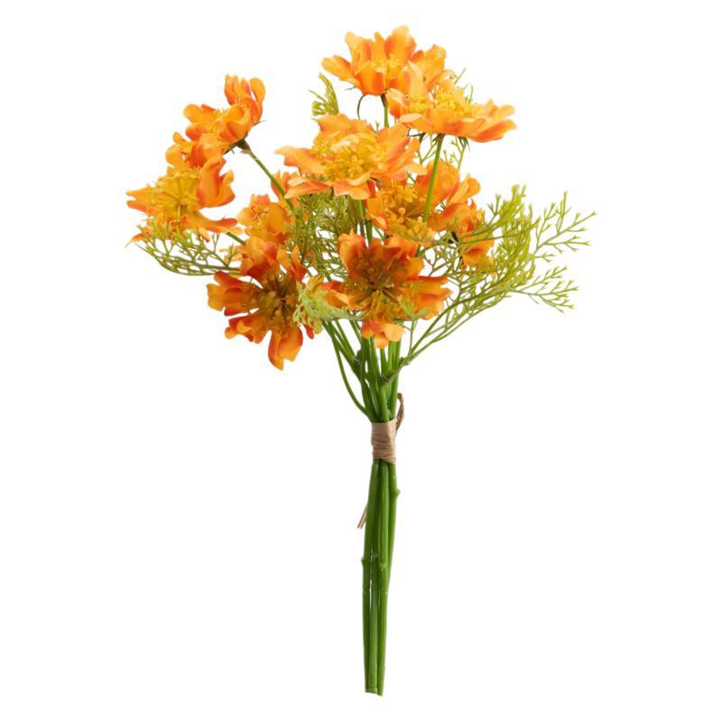 Künstliche Blumenstrauß mit 10 Kosmos-Blüten, 37 cm, Seidenstoff, für Hochzeiten, Hausdekoration und Fotografie