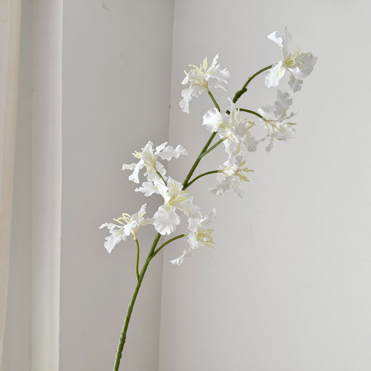 Künstliche Iris mit 9 Blüten, 94 cm hoch, aus Seidenstoff, für Hochzeiten, Innen- und Außendekoration