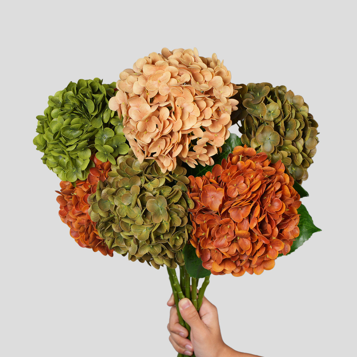 Künstliche Hortensie, Einzelstiel mit 1 Blüte, Kunststoff, 62 cm, für Hochzeit, Hotel und Dekoration