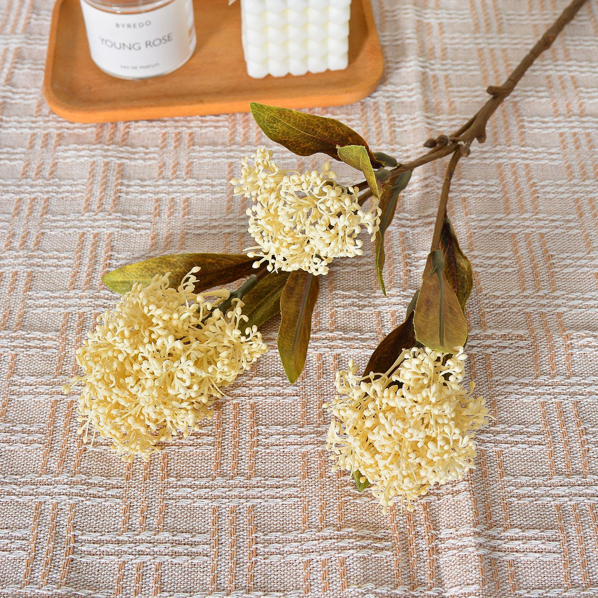 Einzelstiel Skimmia Frucht Kunstblume, 58 cm, Kunststoff, für Hochzeiten, Büro und Zuhause