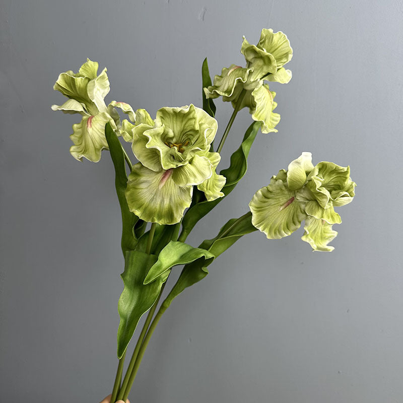 Künstliche Iris aus PU, 64 cm hoch, 15 cm Blütendurchmesser - für Hochzeiten, Büros, Hotels & Wohnaccessoires, 6 Farben