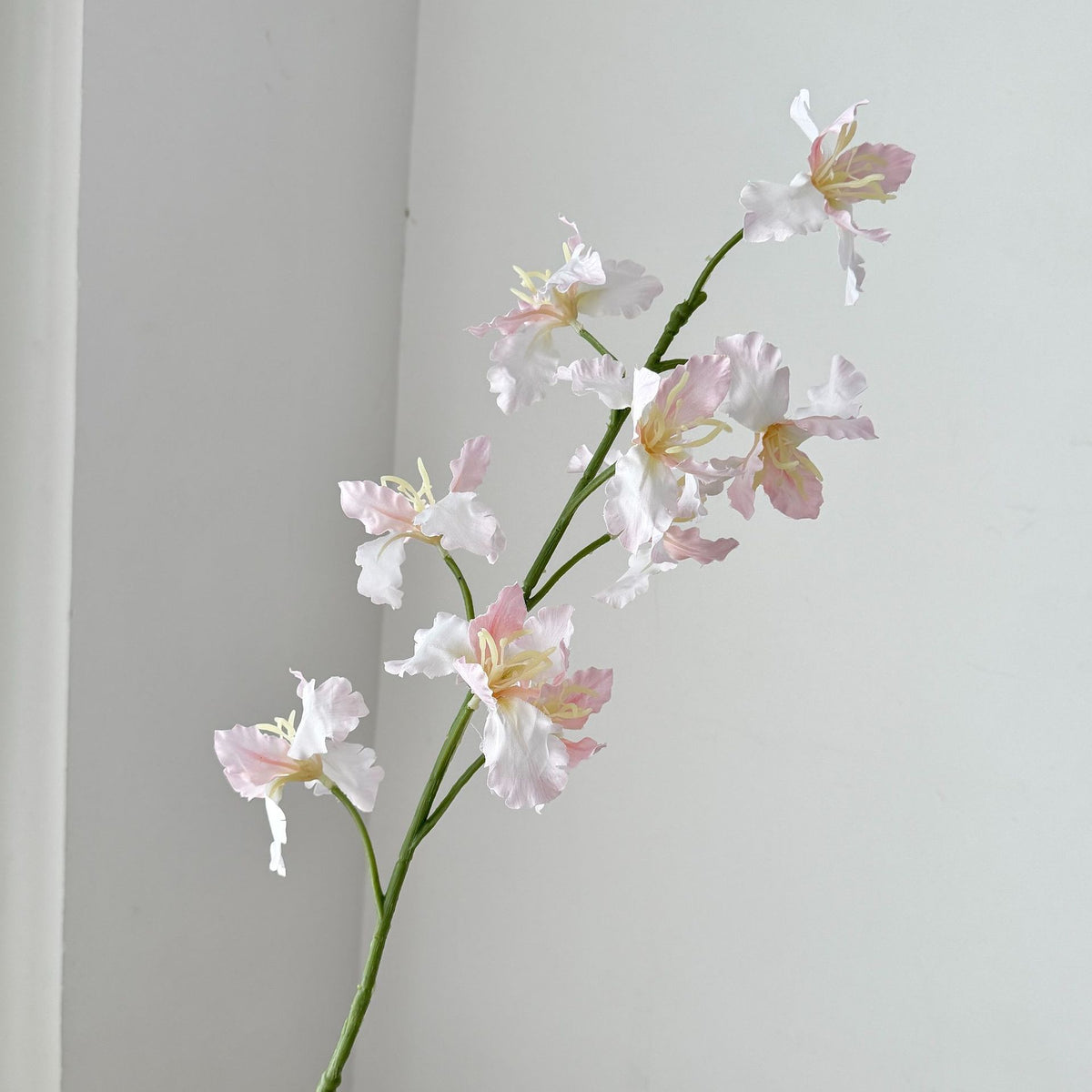 Künstliche Iris mit 9 Blüten, 94 cm hoch, aus Seidenstoff, für Hochzeiten, Innen- und Außendekoration