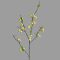 Künstliche Apfelblüte, Einzelstiel mit 36 Blüten, 105 cm lang, Seidenstoff, für Innenraum, Dekoration