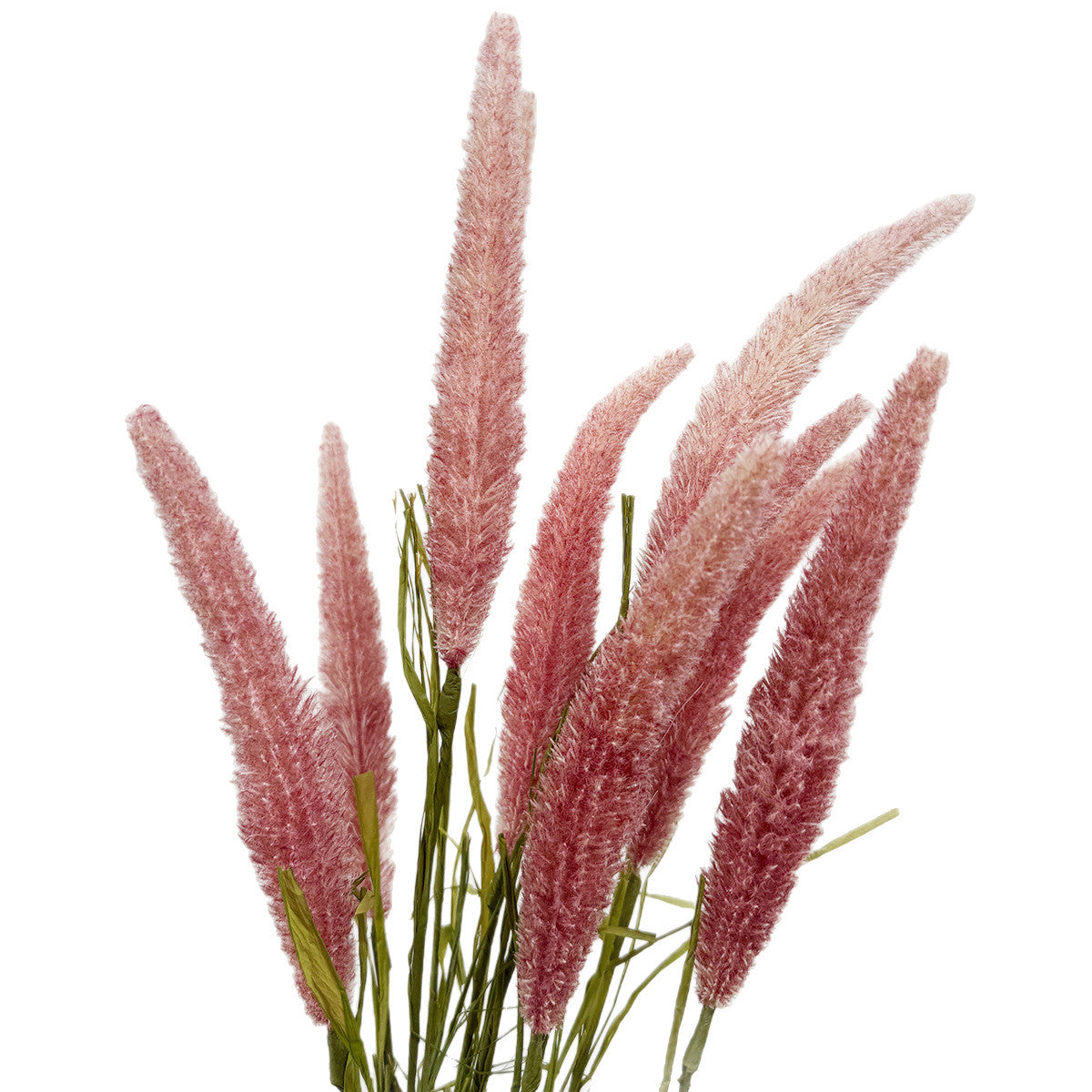 Künstliche Schilf- und Fuchsschwanzgräser, 3-Blüten-Busch, 90 cm, PE-Material, für Hochzeit, Wohnraum und Gewerbe