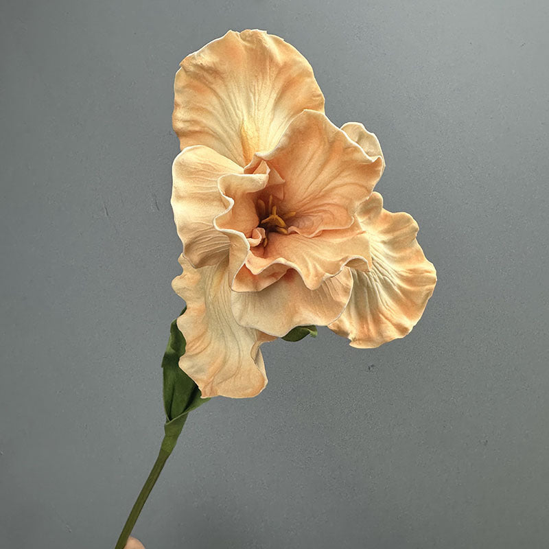 Künstliche Iris aus PU, 64 cm hoch, 15 cm Blütendurchmesser - für Hochzeiten, Büros, Hotels & Wohnaccessoires, 6 Farben