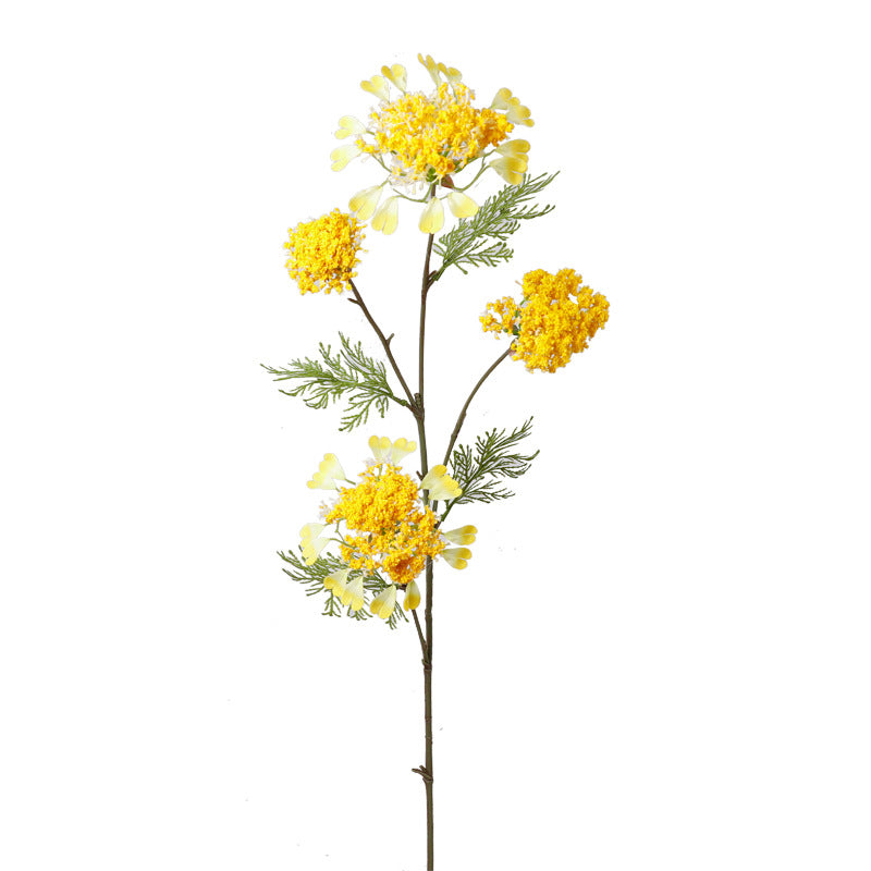 Künstliche Seidenblumen: 4-teilige Schneeballblüte & Löwenzahn, 96 cm, für Hochzeit, Dekoration, Inneraum, Einzelstiel, beugbar