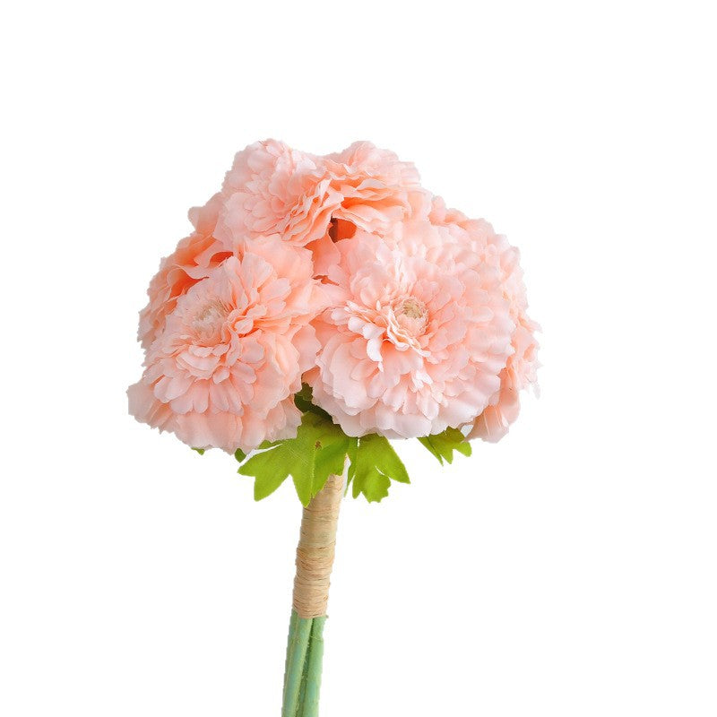 Künstliche Chrysanthemen-Blumenstrauß, 6 Blüten, 30 cm Höhe, aus Seidenstoff, für Zuhause und Gewerbe