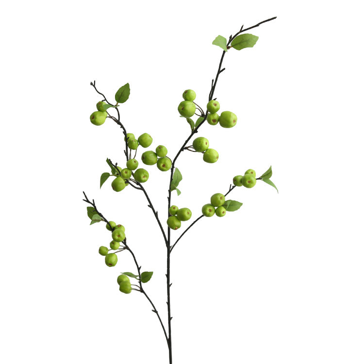 Künstliche Apfelblüte, Einzelstiel mit 36 Blüten, 105 cm lang, Seidenstoff, für Innenraum, Dekoration
