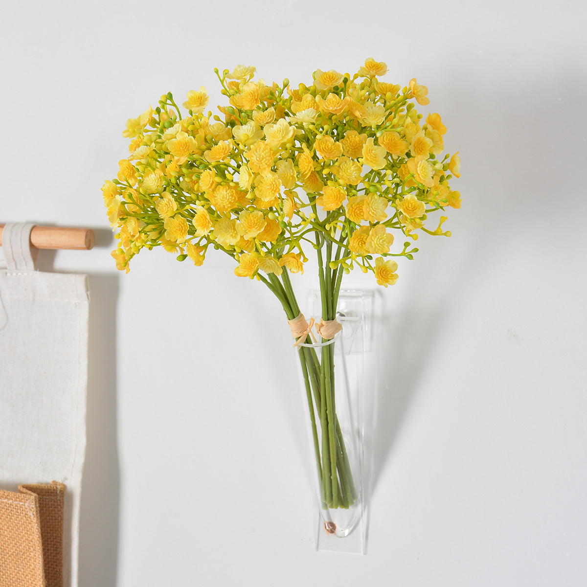 Künstlicher Baby's Breath Blumenstrauß, 30 cm hoch, aus Kunststoff und Seidenstoff für Hochzeiten und Innendekoration