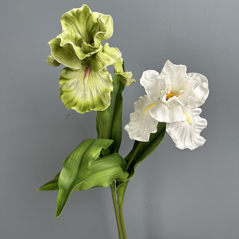 Künstliche Iris aus PU, 64 cm hoch, 15 cm Blütendurchmesser - für Hochzeiten, Büros, Hotels & Wohnaccessoires, 6 Farben