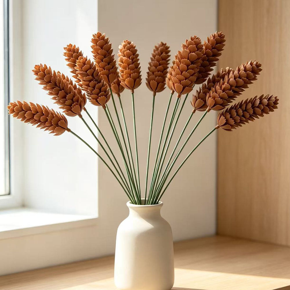 Künstliche Weihnachtsstern-Eukalyptus Einzelstängel, 30 cm, 10er-Pack, PE/PVC, für Hochzeiten, Innendekoration, ganzjähriger Einsatz