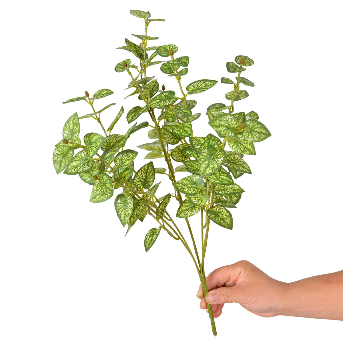 Künstliche Caladium-Blätter, 18 cm hoch, aus seidenähnlichem Polyester, für Innen- und Außenbereiche