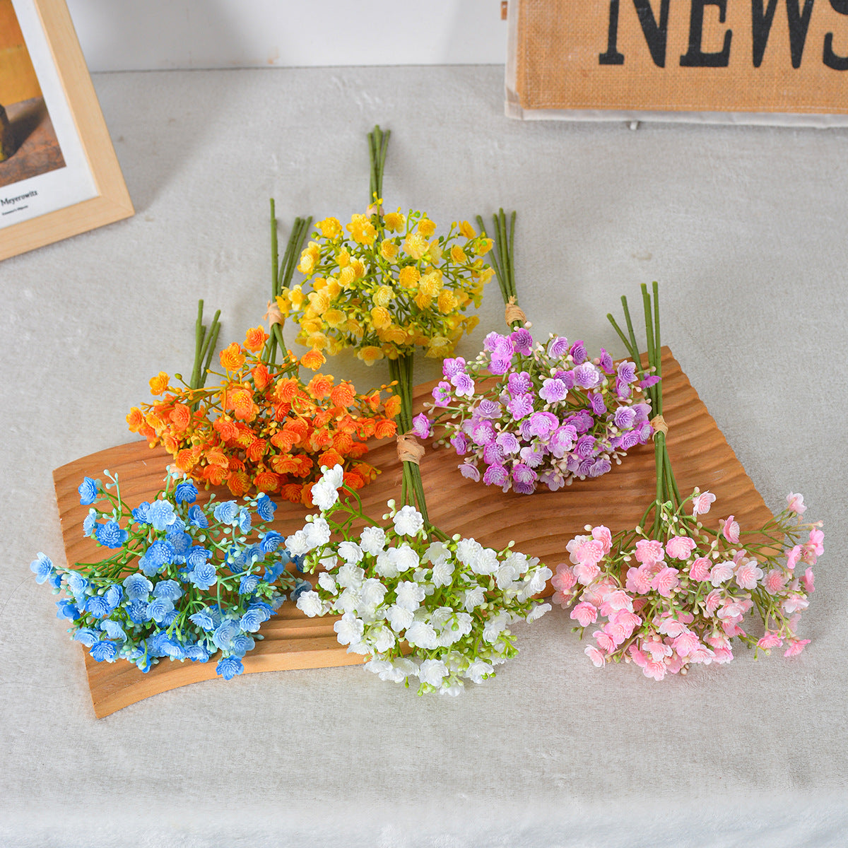 Künstlicher Baby's Breath Blumenstrauß, 30 cm hoch, aus Kunststoff und Seidenstoff für Hochzeiten und Innendekoration