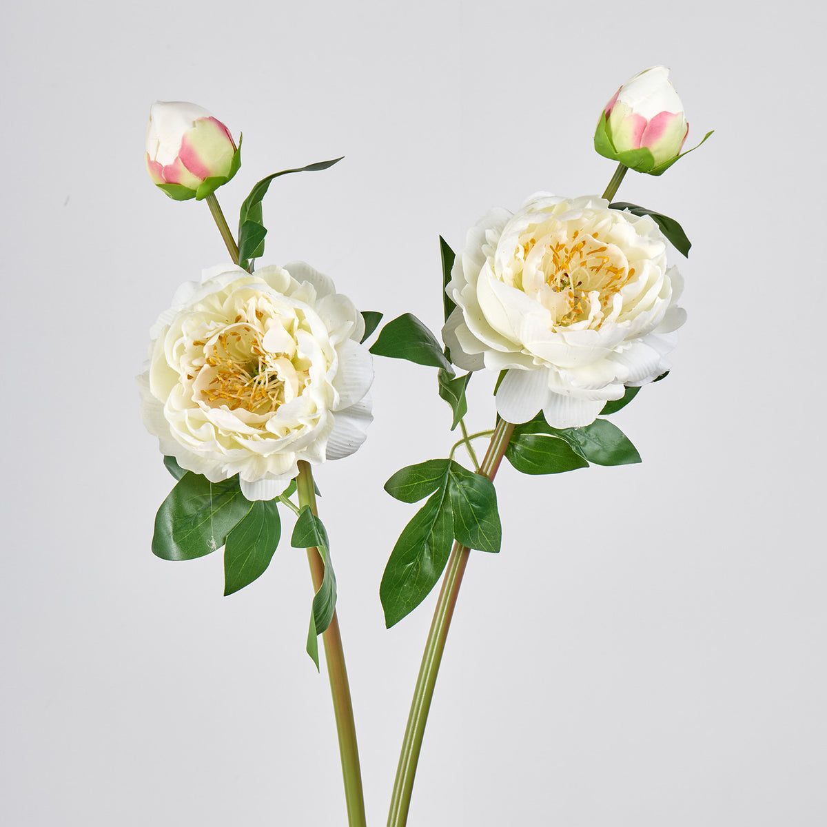 Künstliche Pfingstrose, 2 Blüten, 66 cm, Seidenstoff, für Hochzeit, Dekoration, Gewerbe, Innenraum
