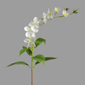 Künstliche Jasminblüte, 80 cm, Seide, 9 Blüten, Single Stem für Hochzeit, Shop-Deko, Innenraum, Bürodekoration, Großhandel