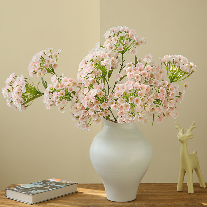 Künstliche Nelke, Single Stem mit 3 Blüten, 72 cm, Seidenstoff, modern, für Hochzeit, Dekoration, Innenraum