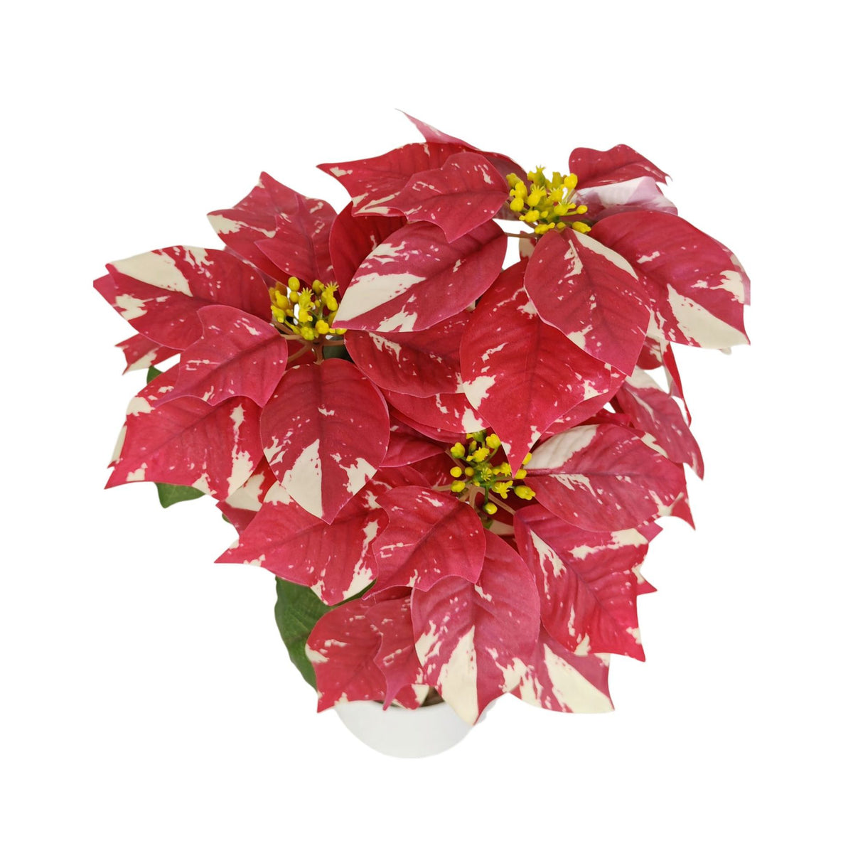 Künstliche Poinsettie, 52 cm hoch, 23 cm Blütendurchmesser, für Hochzeiten und Innenräume