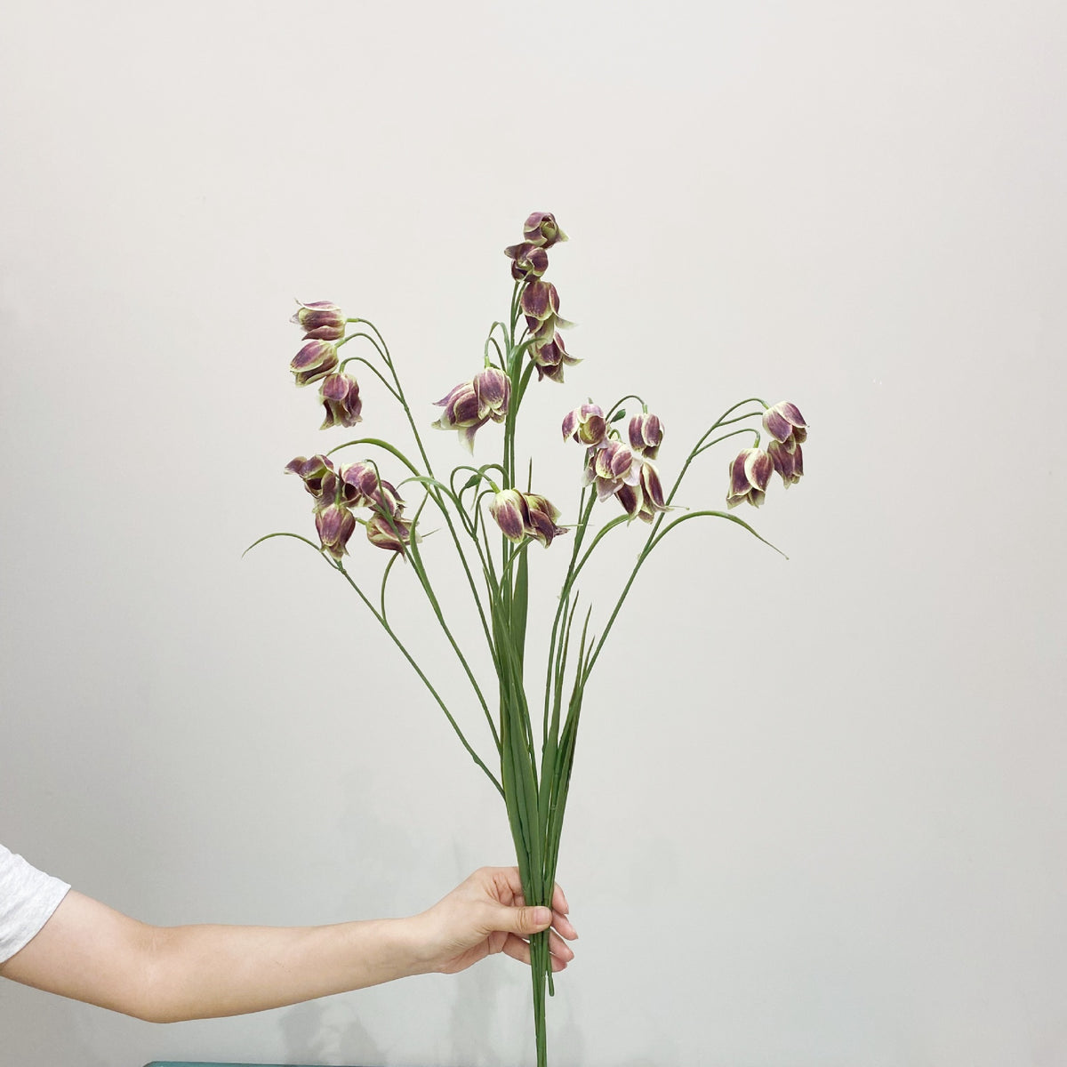 Künstliche Fritillaria-Imperialis-Blüte, 70 cm hoher Strauß mit 5 Blüten, hochwertige Kunststoff- und Seidenstoff-Blumen für Hochzeitsdekoration und Innenraum