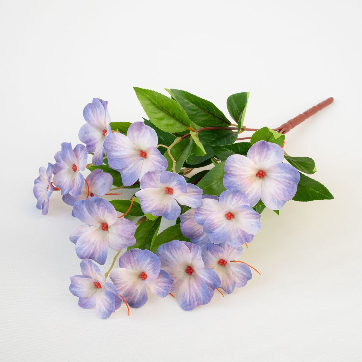 Künstliche Balsamine Blumenstrauß, 40 cm, 14 Blüten, UV-beständig, Innen- und Außenbereich
