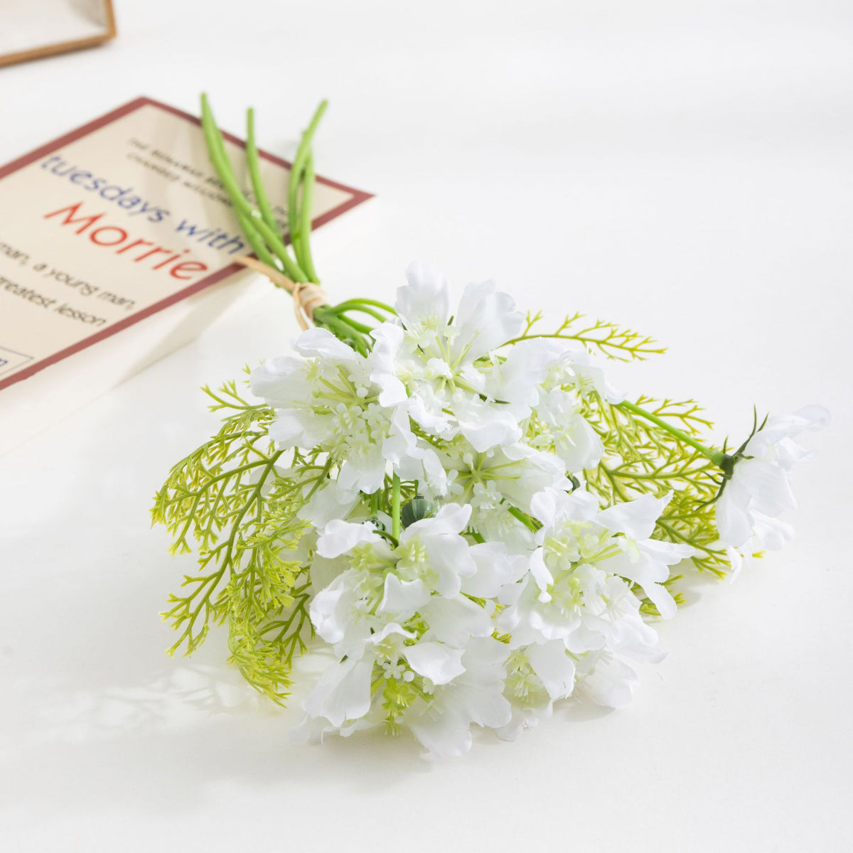 Künstliche Blumenstrauß mit 10 Kosmos-Blüten, 37 cm, Seidenstoff, für Hochzeiten, Hausdekoration und Fotografie